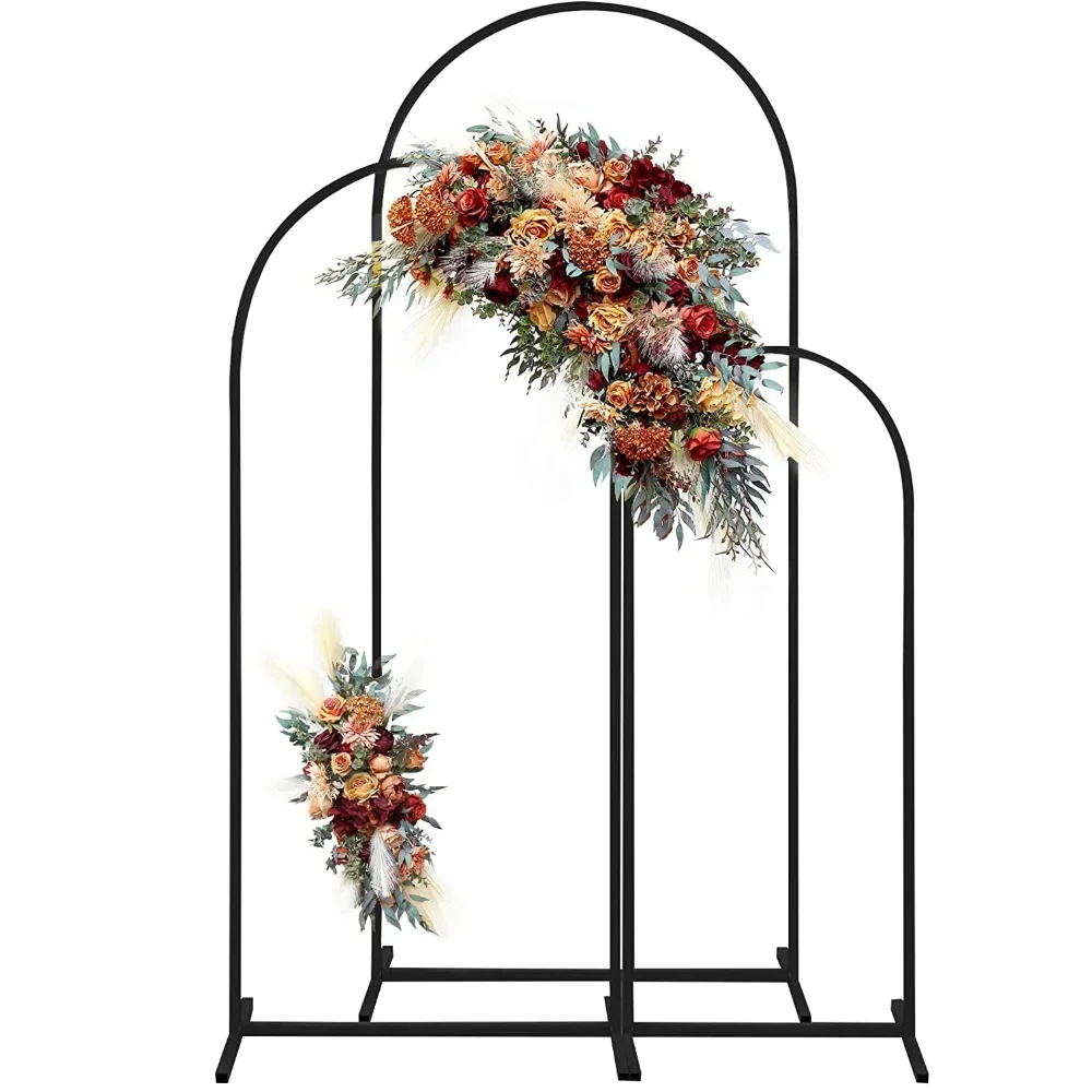 Iron  Artificial Flower Arch Decor Stand Outdoor Lawn Wedding Birthday  Party Balloon Frame Support Kit Baby Shower Ornaments