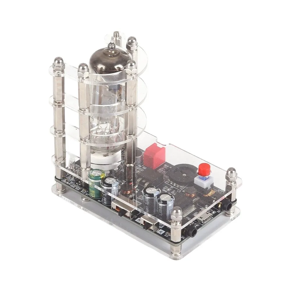 6E2 Vacuum Tube Audio VU Indicator Board USB Compatible with Mic Pickup Function and Dual Channel Display Mode