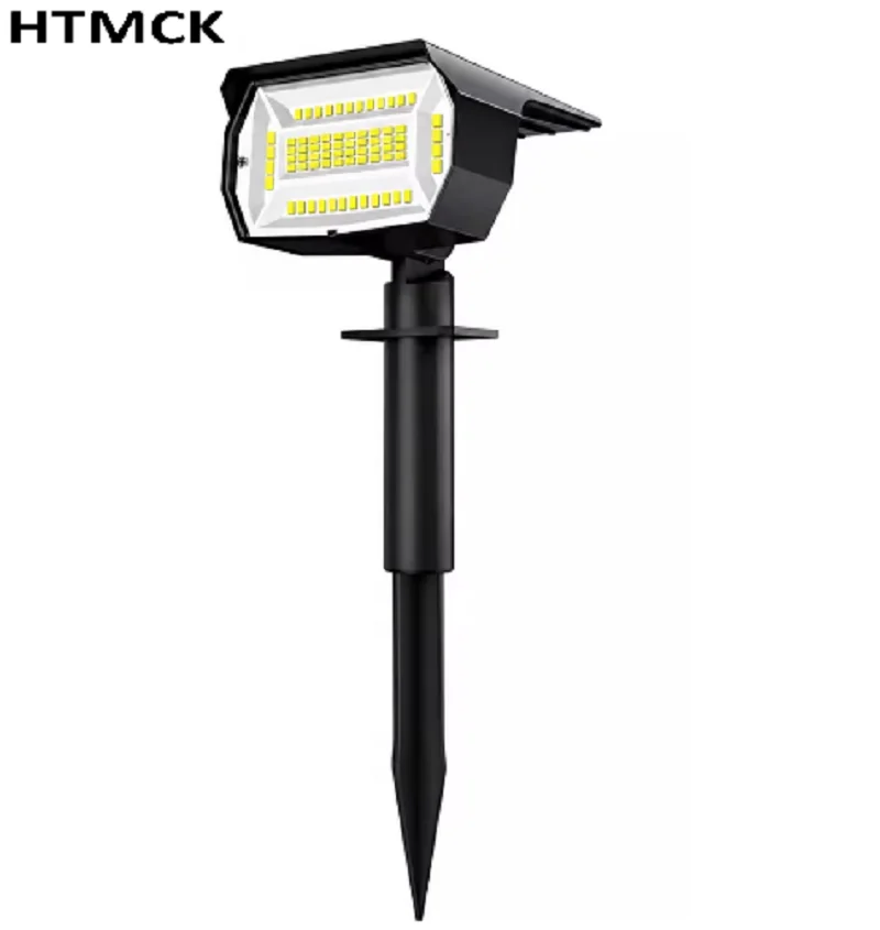 LED Solar Garden Spotlight, IP65 Waterproof Outdoor Landscape Light with 3 Lighting Modes for Lawn Yard Pathway