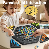 Chain Desktop Puzzle Game Elastic Triangle Chess Children's Puzzle Toys Parent-child Toy Chess Multiplayer Puzzle Game