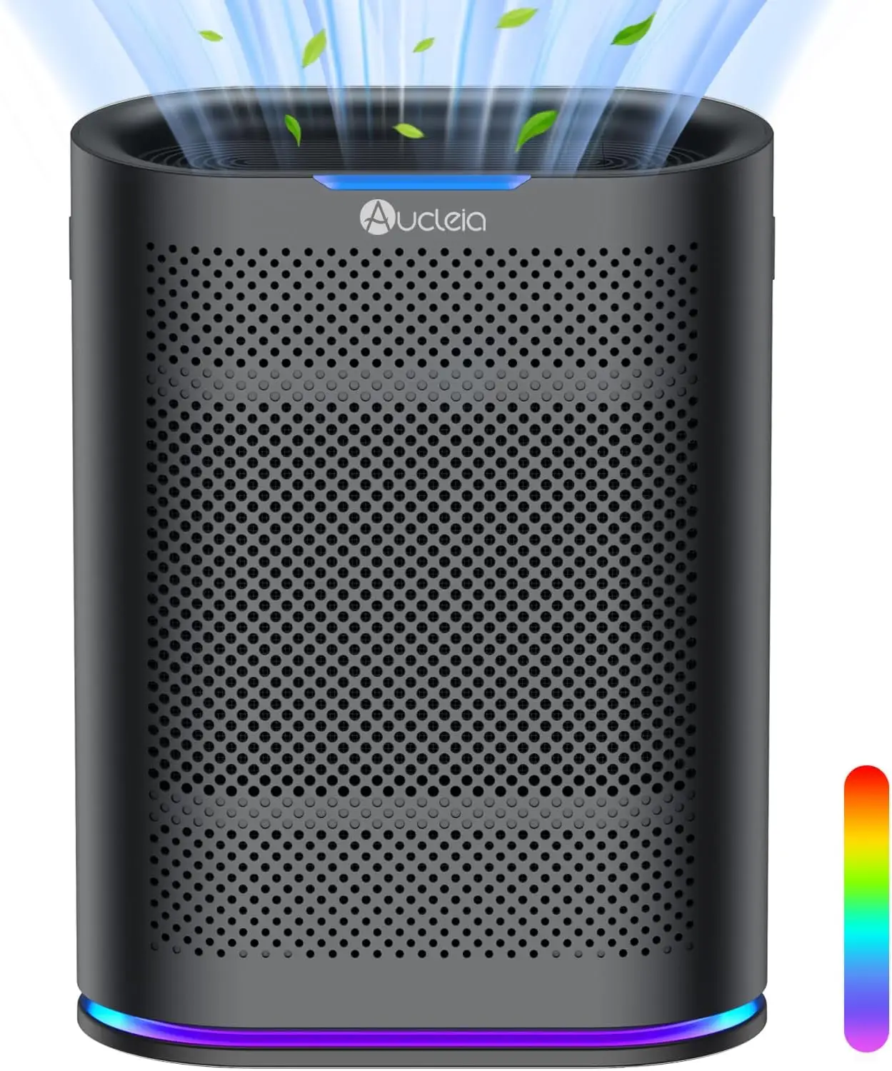 

Large Room Air Purifier with HEPA Filter, Aromatherapy & Air Quality Monitor, Covers 2100 Sq Ft, 7-Color Light
