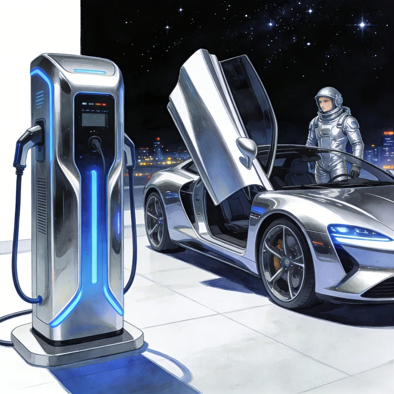 Customized Floor Mounted Dual Gun AC EV Charger Station with OCPP POS for Commercial Public Parking