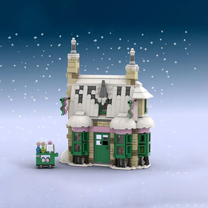 

594PCSMOC Honeydukes Sweet Shop SP001 модульные строительные кирпичи MOC образовательная сборка DIY игрушки для детей праздничные подарки