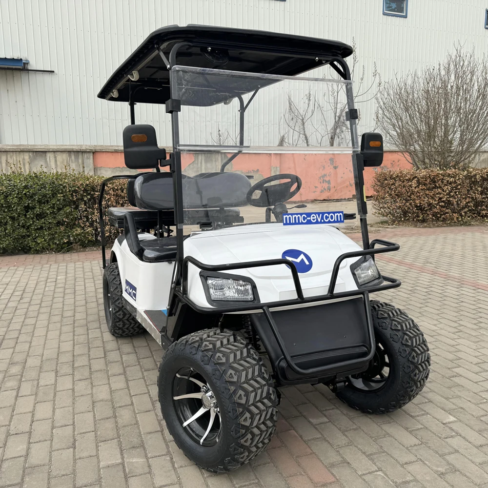 China Factory Mini Electric Off-Road Luxury 4 Passenger Club Car Rear Folding Seats Golf Carts 72V Electric Golf Cart for Sale