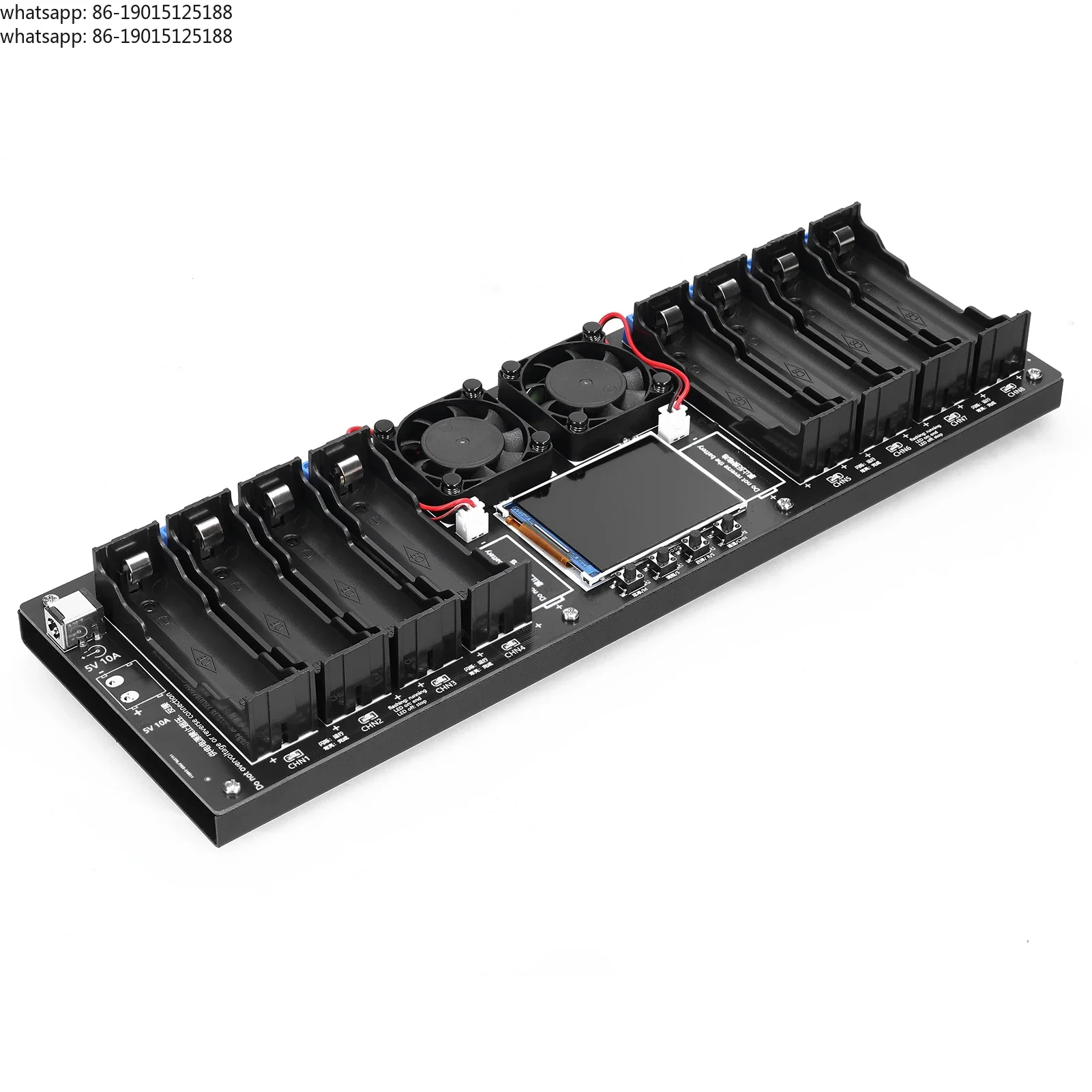 18650 8-channel battery tester, 2.4-inch TFT screen, battery capacity test with multimode functionality, enhanced safety