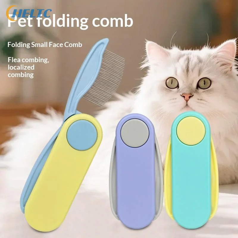 Pet Dog Cat Flea Removal Comb Dense Tooth Straight Row Pet Folding Comb Pet Hair Grooming Combs Pet Dog Cat Grooming Tool - view 2