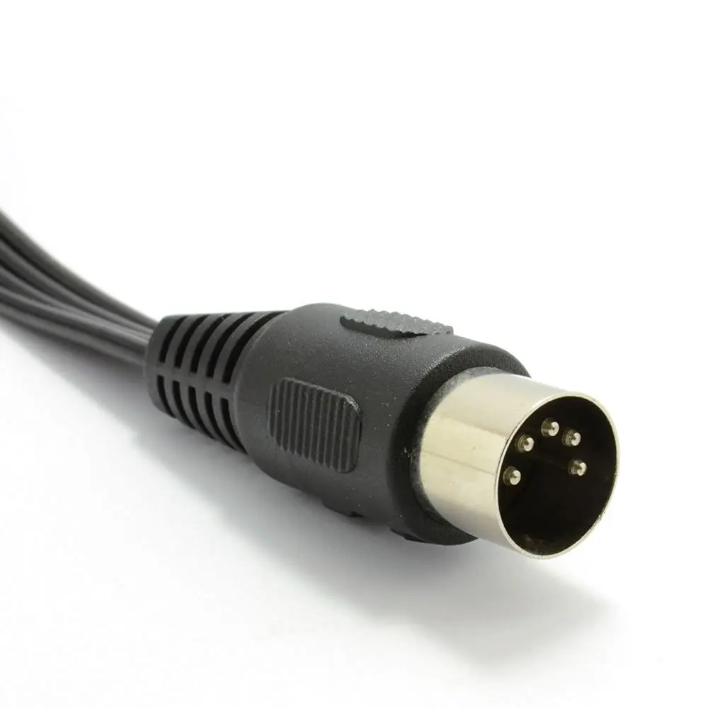 5 Pin Male Din Plug to 4 x RCA Phono Male Plugs Audio Cable 0.5m/1.5m 5Pin DIN Male MIDI Cable for Naim Quad Stereo Systems