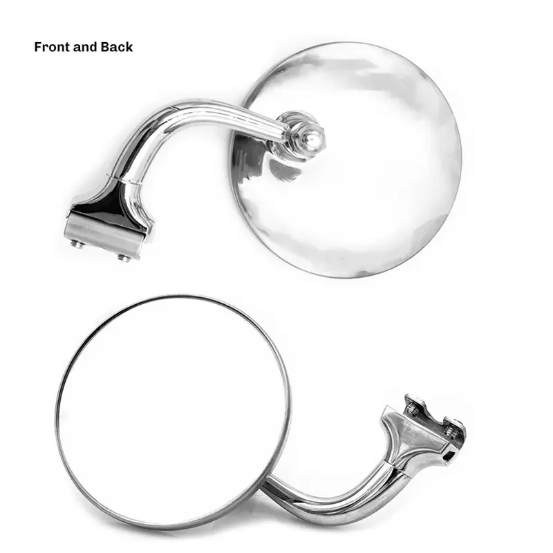 M50K-Wide Fitment Round Side Mirror Kit For Classic Car For Front And Rear Positioning Featuring Retro Aesthetic Design view 6