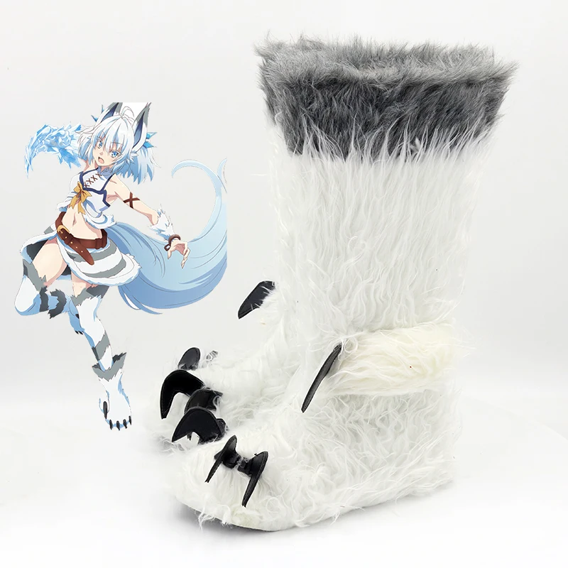 Anime Redo of Healer Setsuna Scarpe Cosplay Stivali Stivali di ruolo per feste di carnevale di Halloween