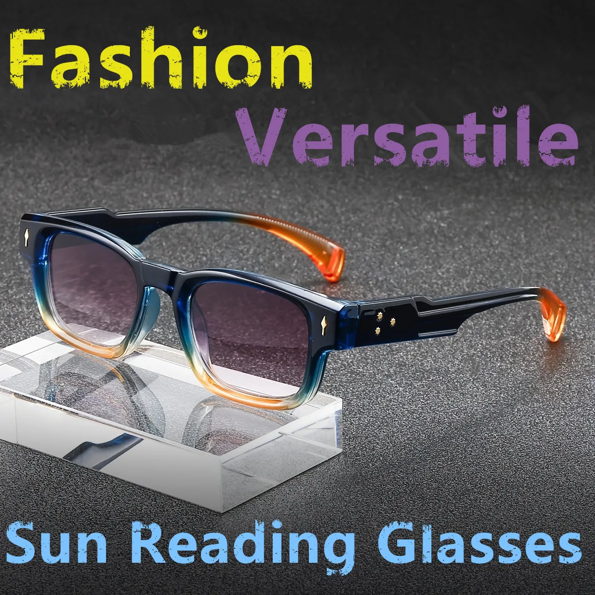 New Readers  Man Woman Blocking Blue Light Unisex Sun Reading Glasses Tortoiseshell Fashion Versatile Trend Reading Eyeglasses