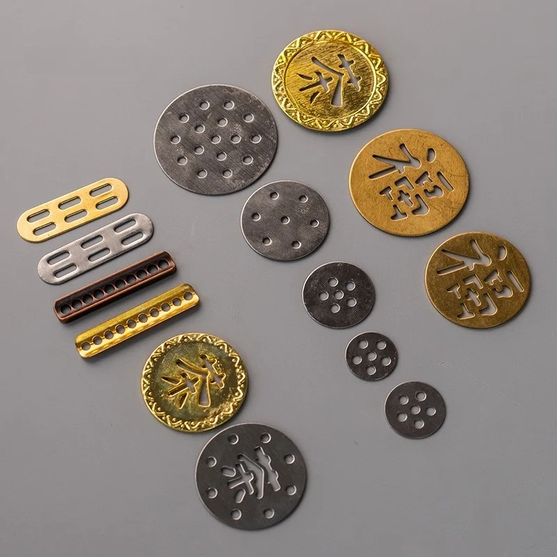 Pure Brass Tea Tray Drainage Filter Net Accessories Copper Sheet Tea Set Grid Table Underwater Outlet Cover Plate