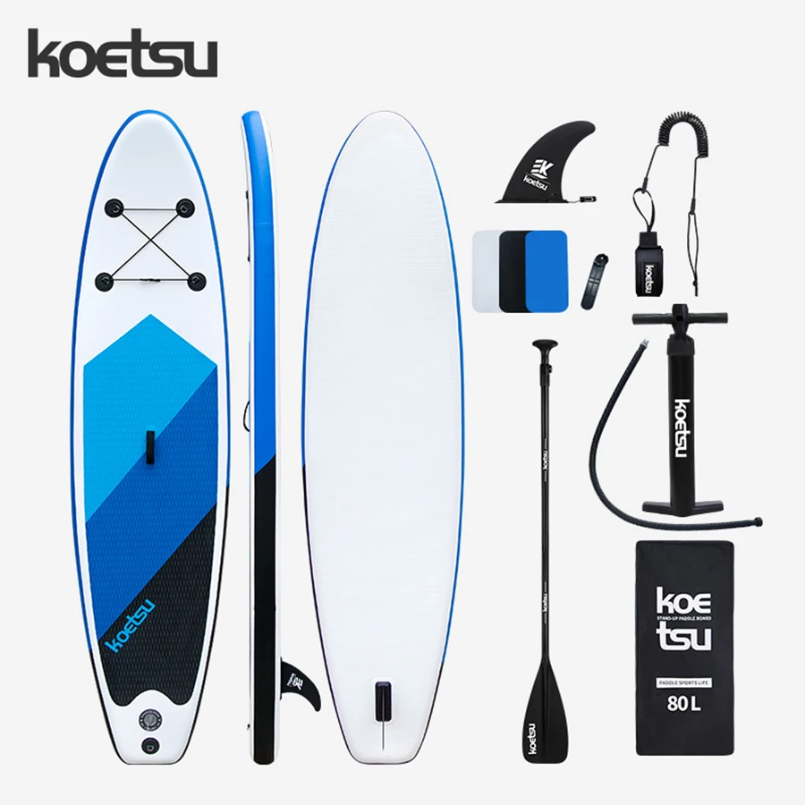 KOETSU 10.5ft red and black, blue and black paddle board set, water surfing board, suitable for water outdoor sports, leisure 5