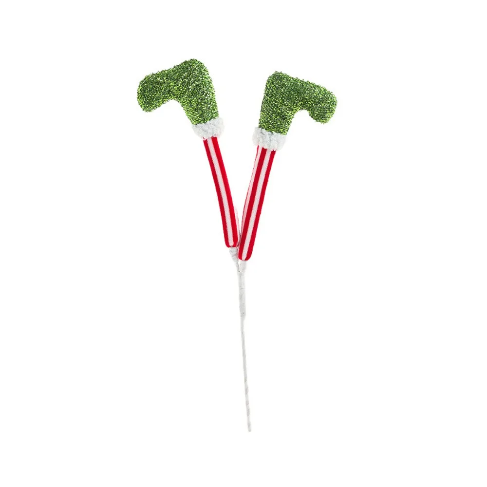 

38cm Christmas Elf Legs Pendants Artificial Leg Realistic Elf Legs Decorations Funny Handmade Elf Legs Hanging Ornaments