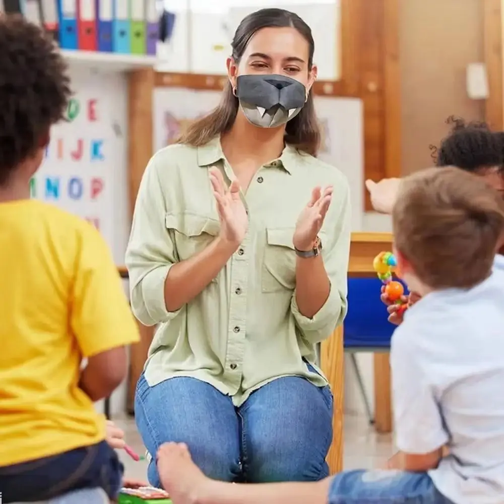 

Novelty Movable Animal Mask Breathable Comfortable Bird Beak Face Cover 3D Cotton Animal Mouth Mask Festive Dress Up