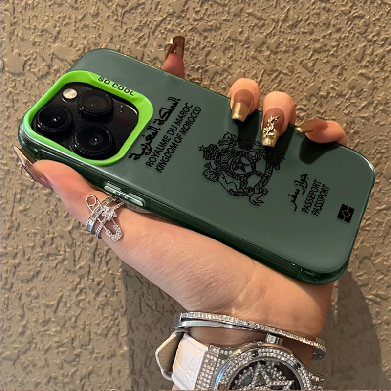 المغرب جواز السفر الحالات الصعبة لسامسونج غالاكسي A24 A33 A34 A14 A13 A23 A55 A15 A35 A25 A05 A05S 5G A54 A53 A32 A52 A52S غطاء #6