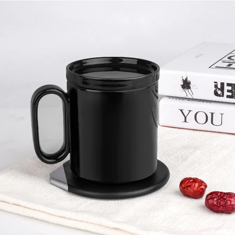 

Electric Smart Thermostatic Heating Water Mug Ceramic Heater Wireless Pad Usb Powered Coffee Mug Cup Warmer