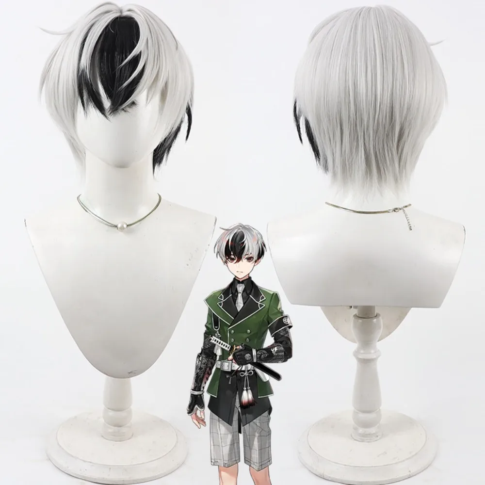 

Парик для косплея Touken Ranbu Kurikara Go, реалистичный, с имитацией кожи головы, двухцветный