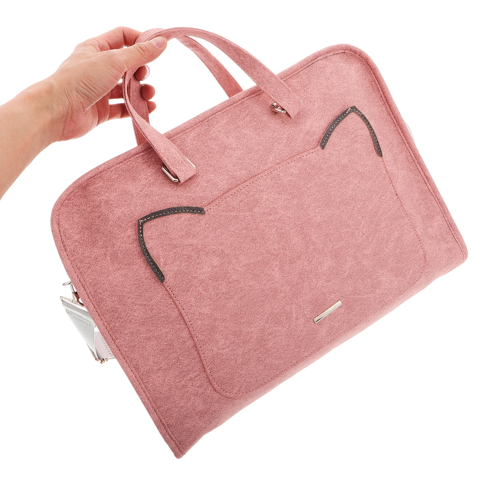 

Laptop Bag for Women Large Capacity Shockproof Design Stylish Tote Commuter Business Work Multi Pocket Case Portable