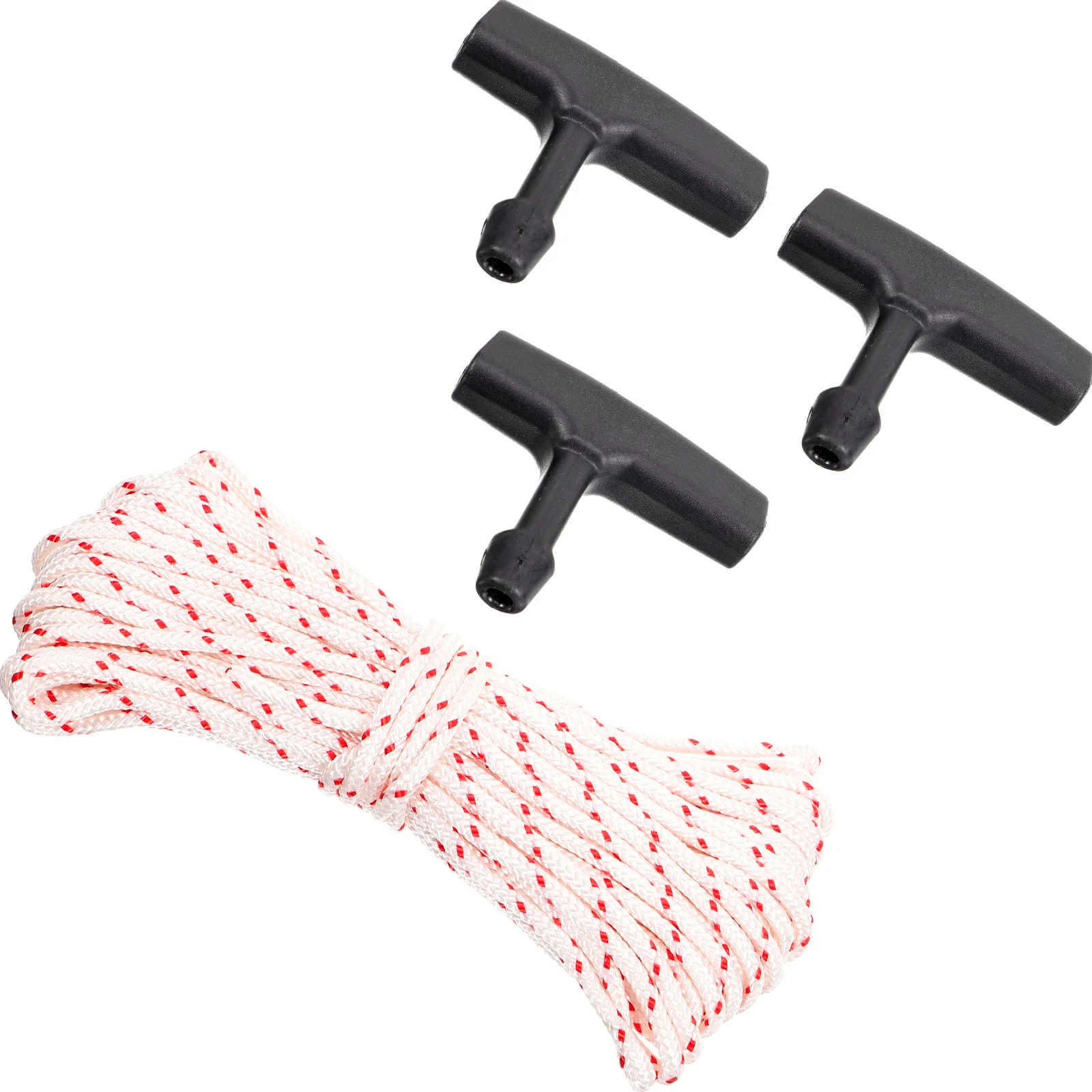 

1Set Chain Pulling Starter Plastic Handle Rope Universal Engine Accessory for Lawnmower Chainsaw Grass Cutting Machines Starter