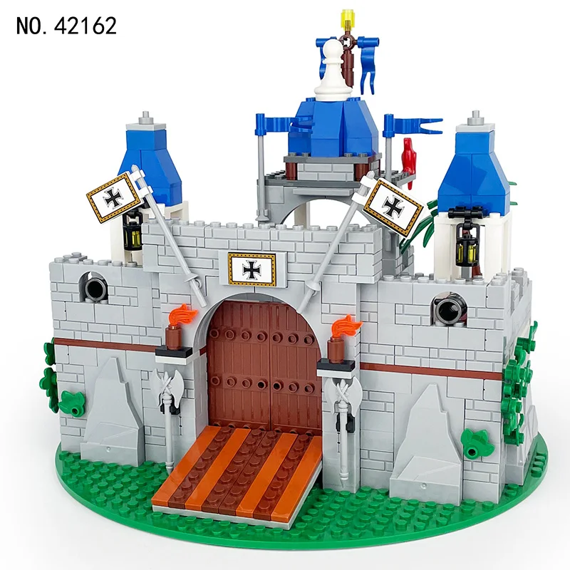 Castillo Medieval, escena de simulación militar, Base militar, accesorios DIY, bloques de construcción, juguetes, regalos