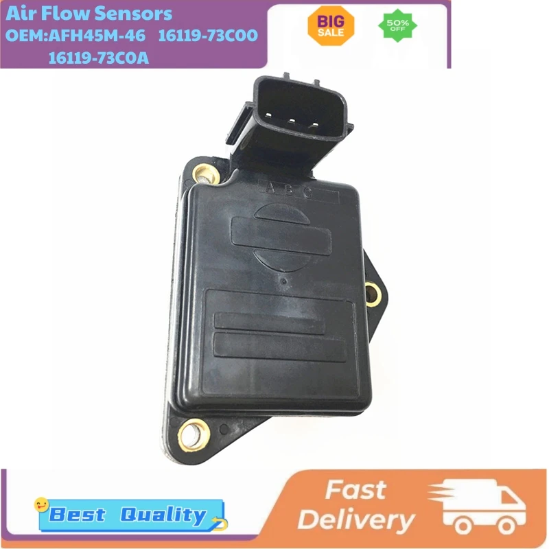 

AFH45M-46 16119-73C00 16119-73C0A Air Flow Meters for Nissan D21 Sentra 100NX B13 Primera P10 W10 Sunny- 3 III 1.4 1.6 2.0