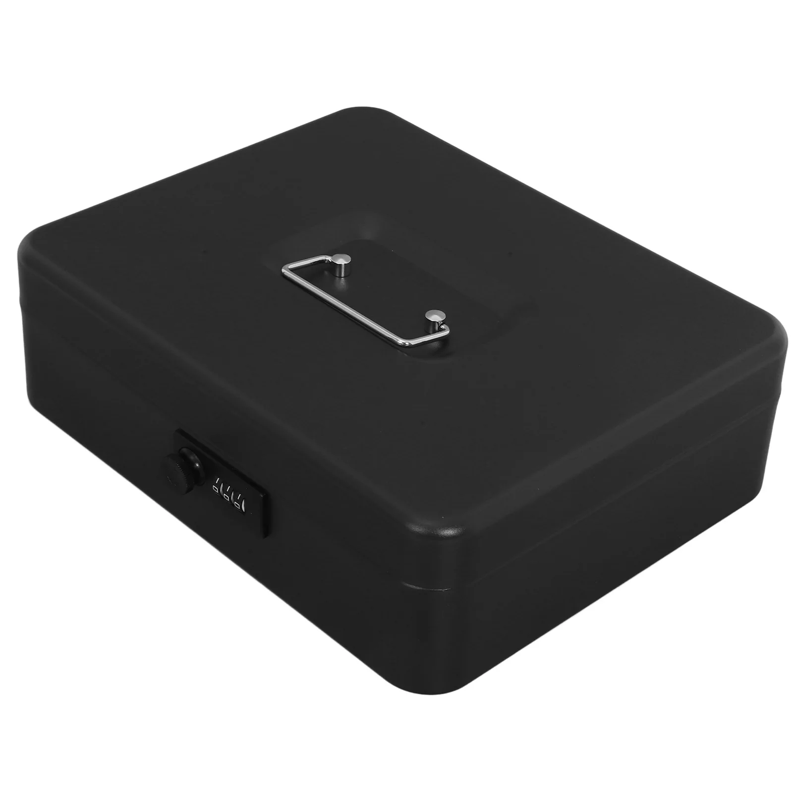

Sturdy Metal Cash Box With Lock Password Security Storage For Adults Large Capacity Money Saving Bank Portable Coin Container