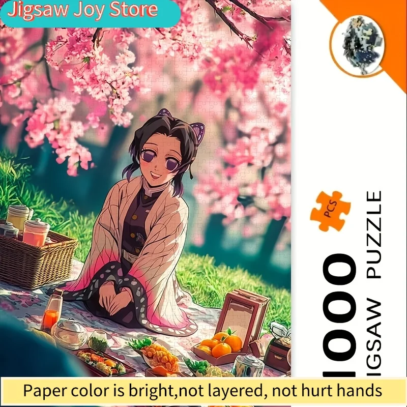

A Box of Puzzle Pieces Featuring Anime Character Designs, a Challenging Puzzle Game Suitable for Adults And Family Game Nights
