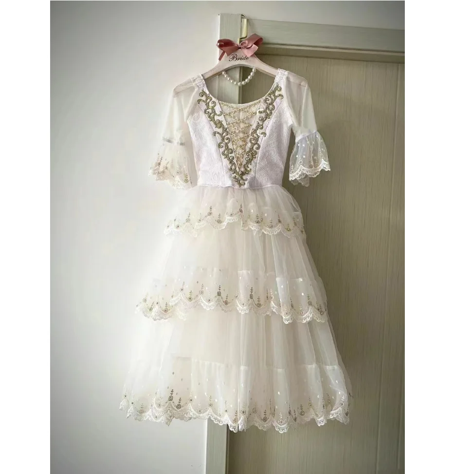 2024 Spanish doll variations tutu professional private custom adult children performance competition dress women's costume