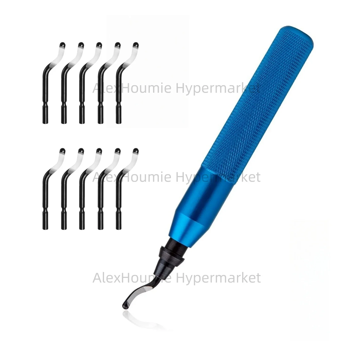 Deburring Tool with 10 High Speed Steel BS1010 Blades Precision Edge Burr Removal on 3D Printing Plastics Resin Art Metal Work