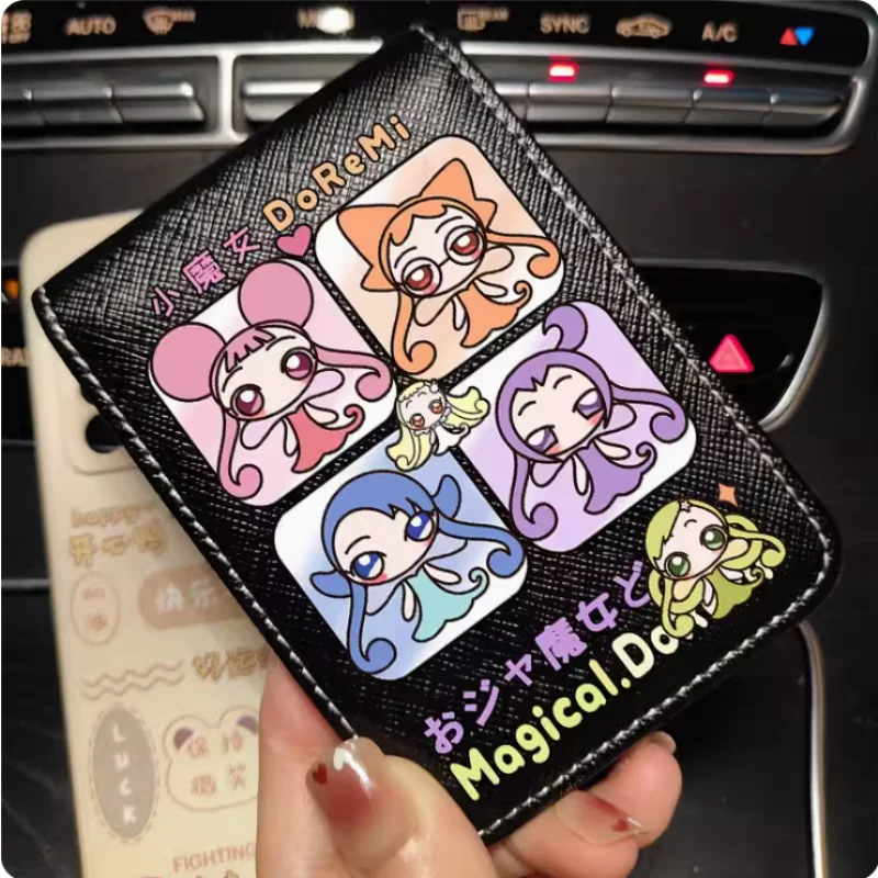 Anime Magical Doremi  Wallet Fold Bag Multi Card  Coin Pocket Photoes Holder Fashion Kids Wallets Gift