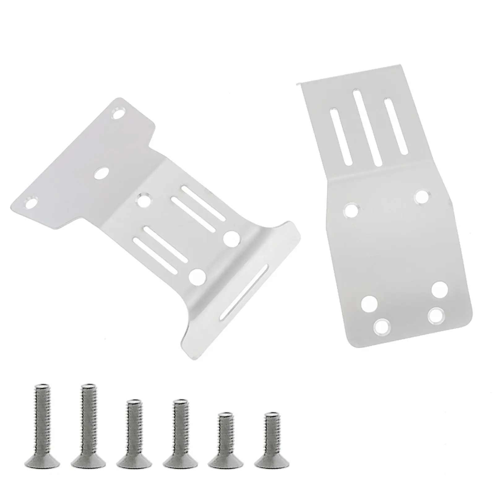 Precision-Cut Stainless Steel Guard - Underbody Armor for Tamiya DT04 (58741) RC"