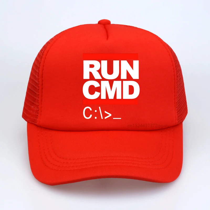 قبعات شبكية قابلة للتنفس للرجال، قبعة بيسبول لمبرمج الكمبيوتر Cmd، قبعات صيفية مضحكة لهدايا أعياد الميلاد