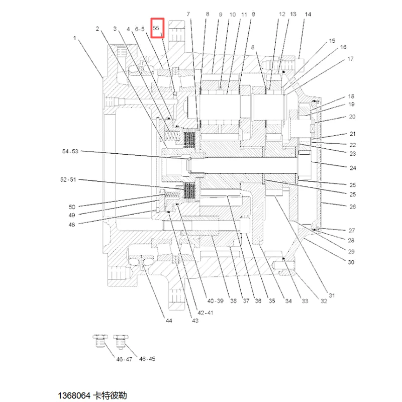 CA1368064 136-8064 1368064 Disc Friction For Caterpillar Cat CB-534C CB-534D CB-54 CB-564D CB-634C CB-634D CB-64 CP-433C CP-433E
