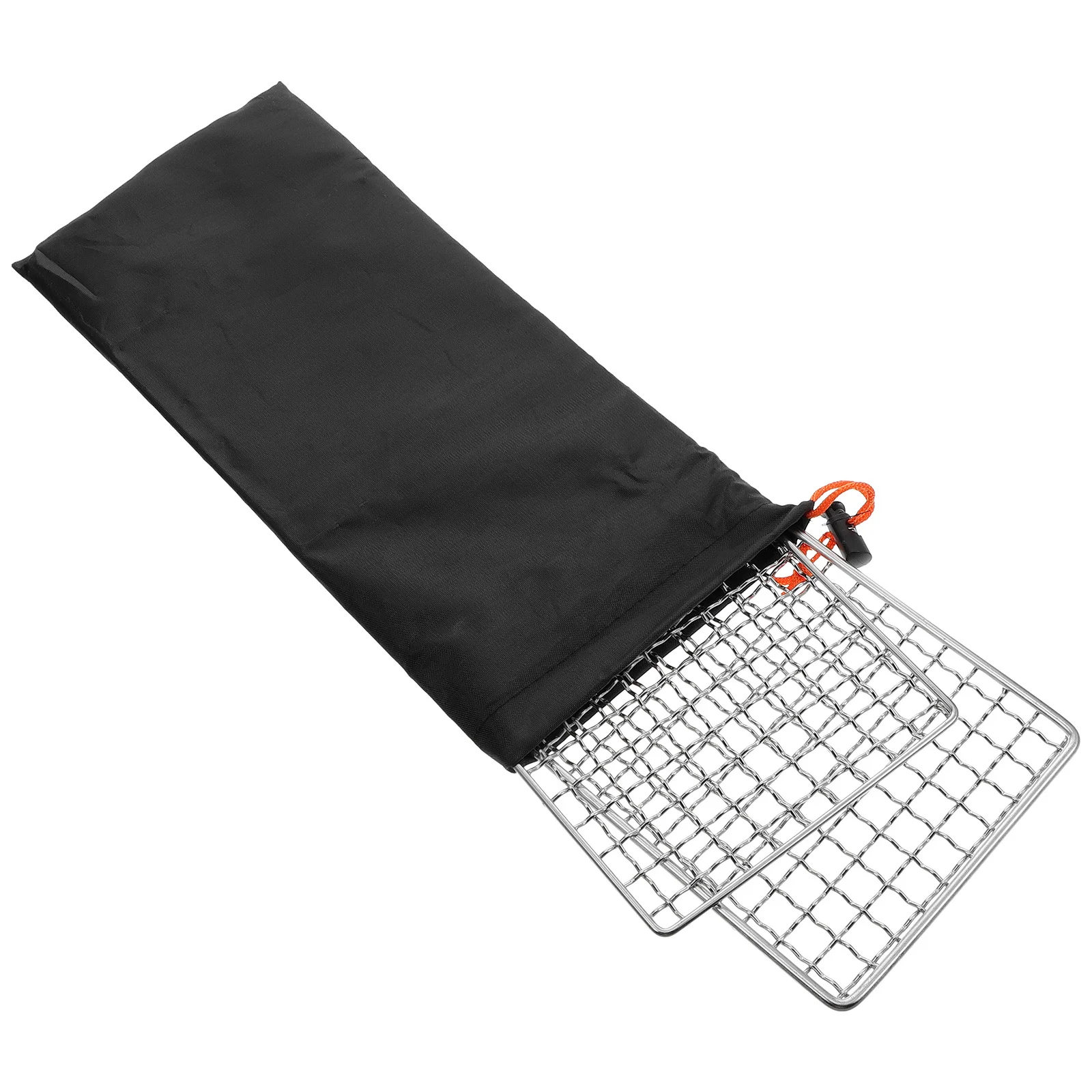 

1 Set Stainless Steel Bbq Grill Mesh Heavy Duty High Temp Resistant Reusable Camping Baking Net Portable Multi-Function Outdoor