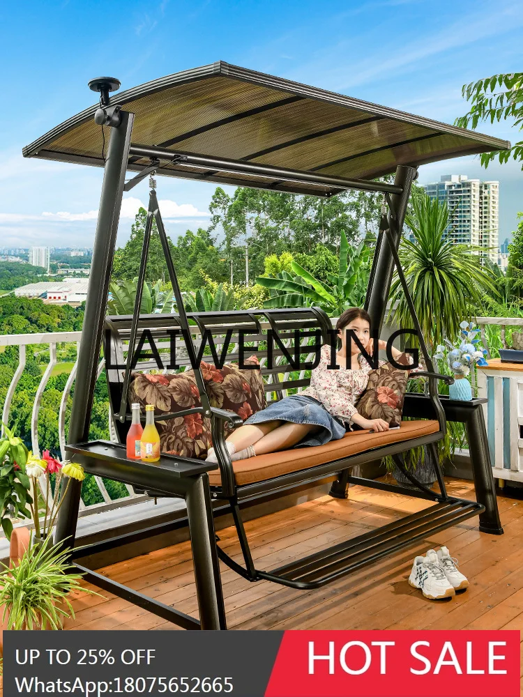 Swing Outdoor Courtyard Aluminum Alloy Leisure Garden Balcony Outdoor Hanging Basket Balcony Home Rocking Chair