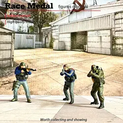 Police Game Classic against Elite Decorative Ornament Mini model Decorative Creative Gift 1:64 scale scene construction