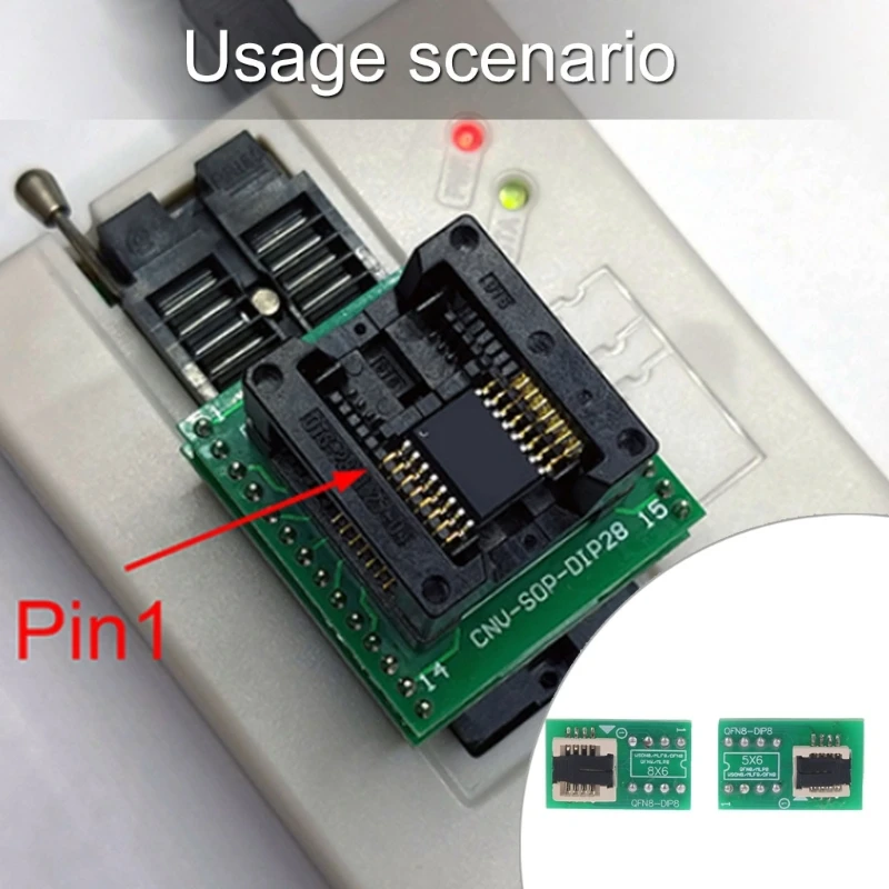 Efficient Batch Programming QFN8 Tests Seats with 6X8 and 5X6 Layouts