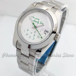 nh35 watch 39mmWatch Who cares im already late Watch green dial No Logo Sapphire Crystal Glass NH35 Automatic Movement men watch