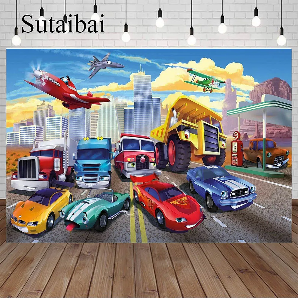 

Race Theme Photo Curtain Birthday Background Car Backdrop Grid Banner Child Baby Photography Photozone Photophone