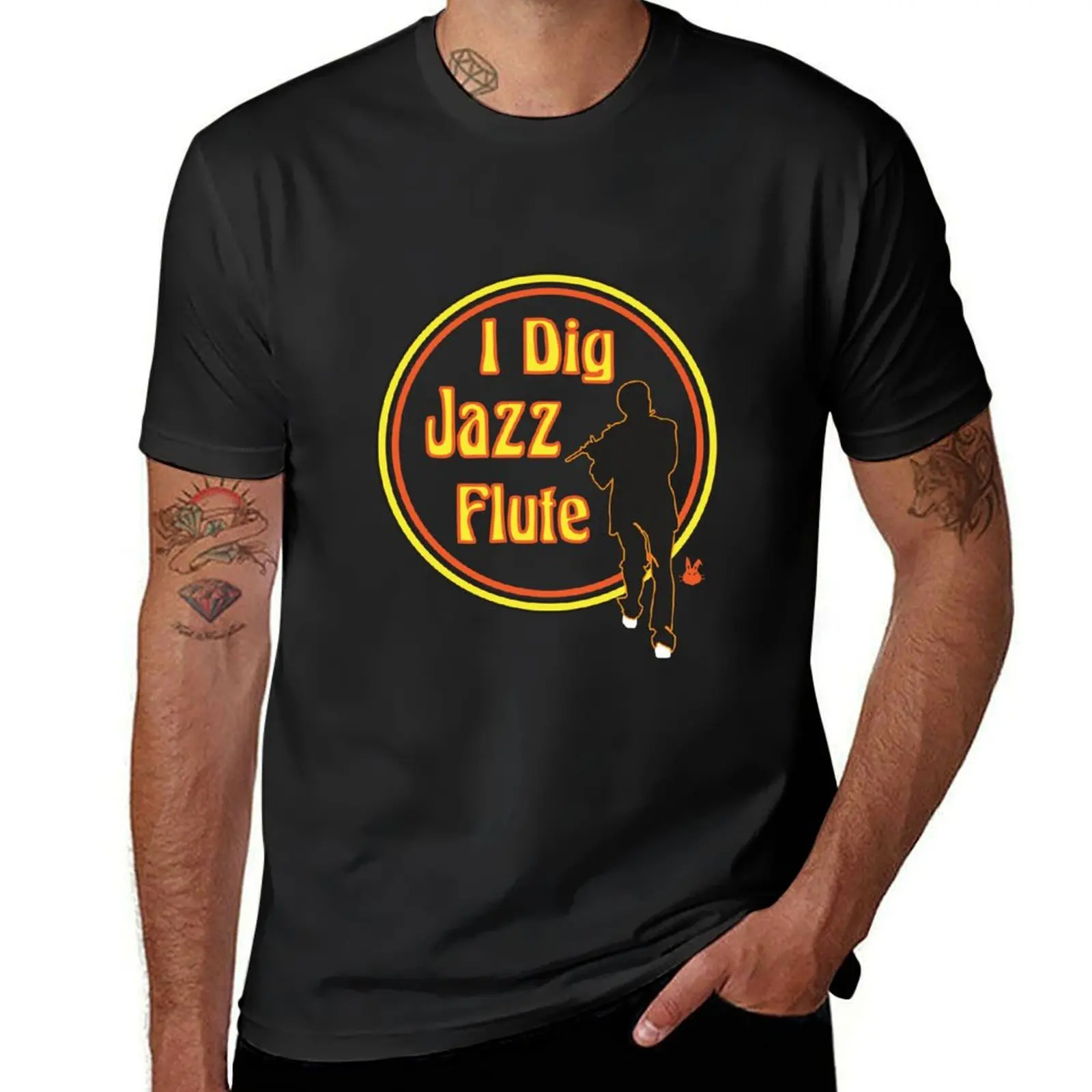 Jazz Flute T-Shirt for a boy plus size tops mens workout shirts