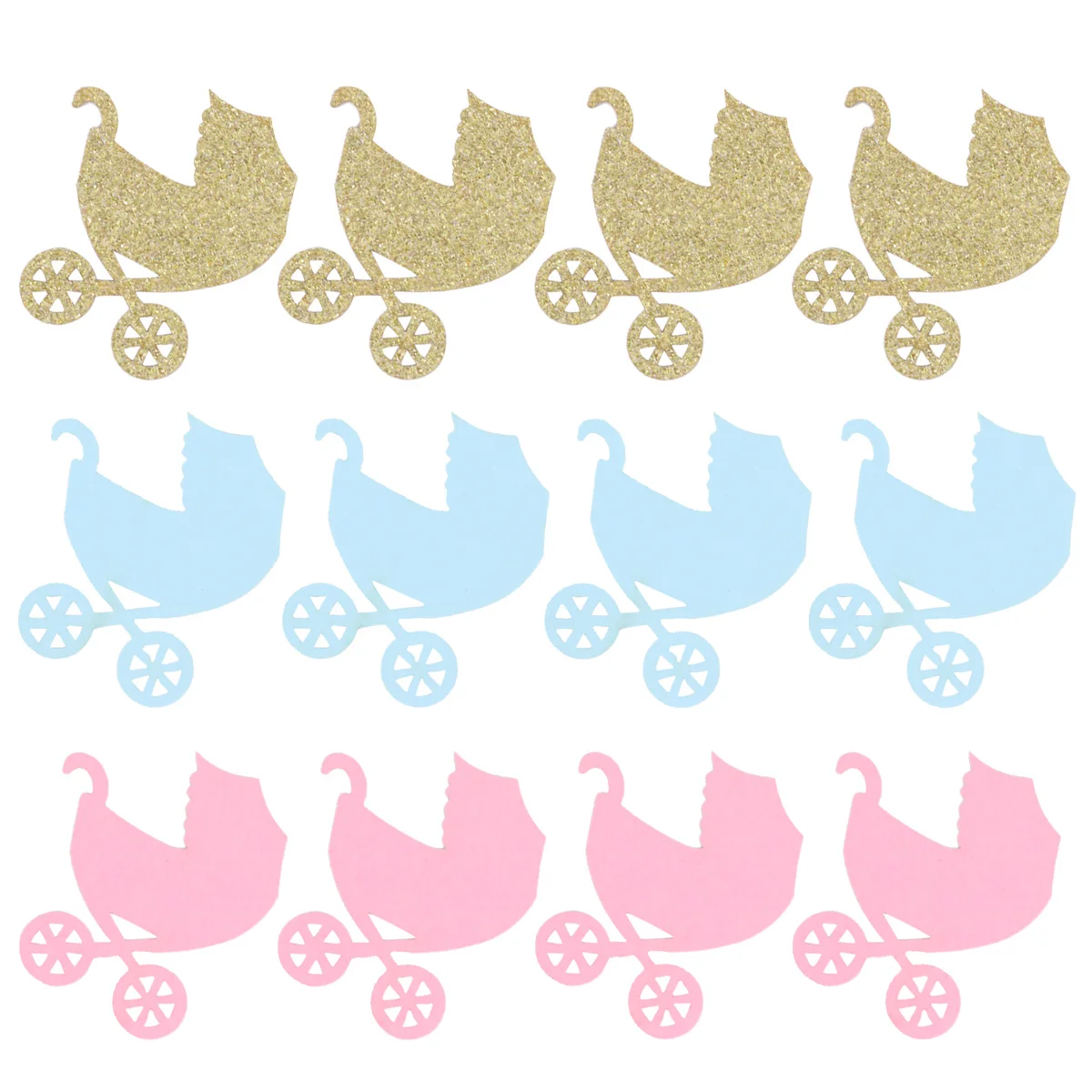

Party Confetti Stroller Paper Scraps Baby Shower Decor Birthday Celebration Creative Theme Kids Parties Table Decoration