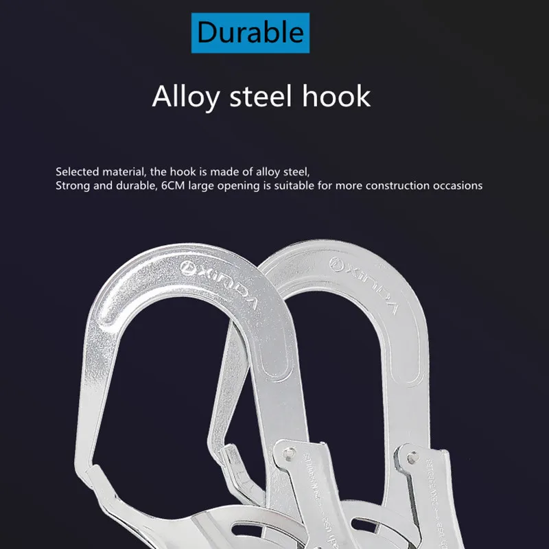 25KN High-altitude protection safety elastic buffer sling high-altitude work climbing anti-fall lifeline