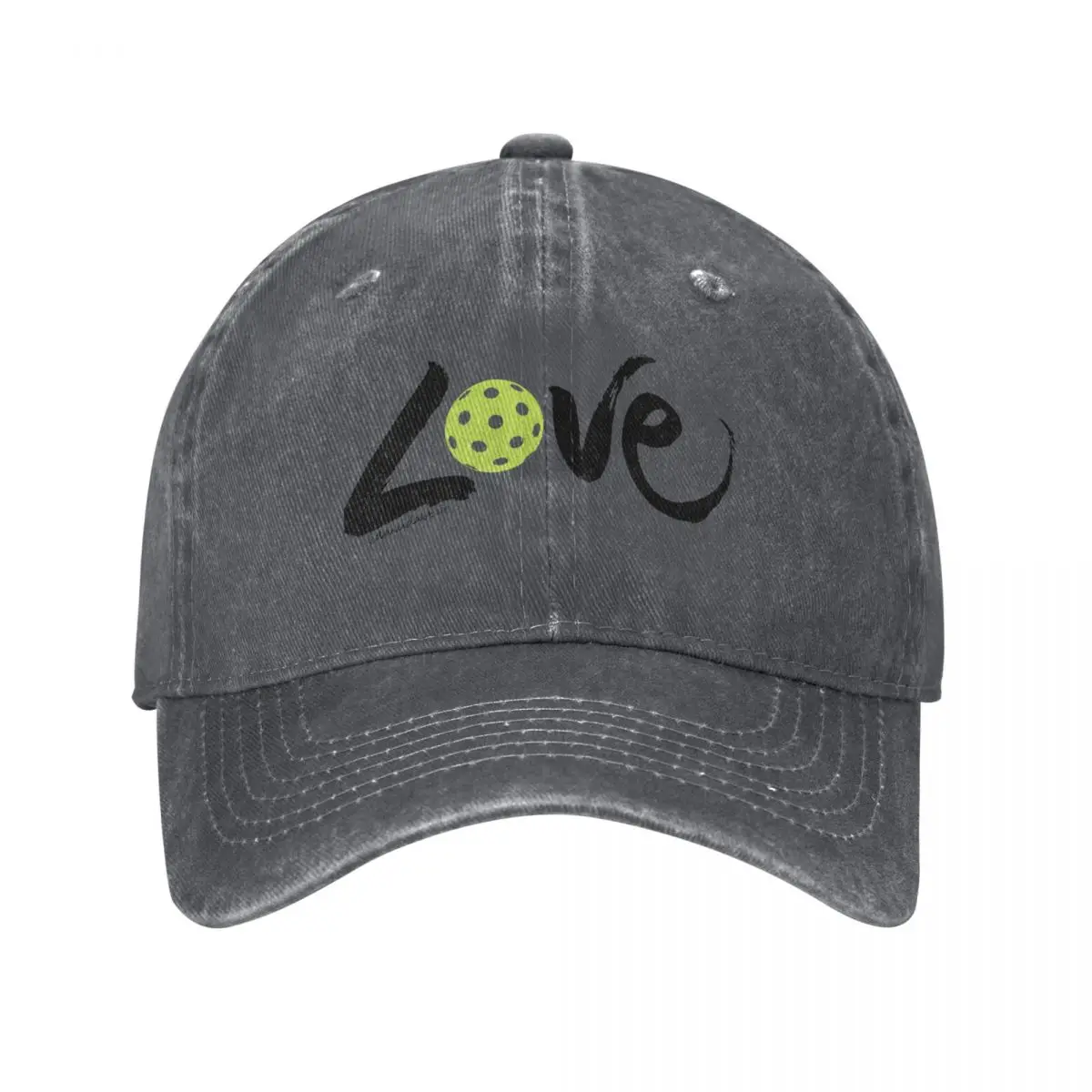 

Pickleball Love (black) Baseball Cap New In The Hat Luxury Hat hiking hat Women Hats Men's