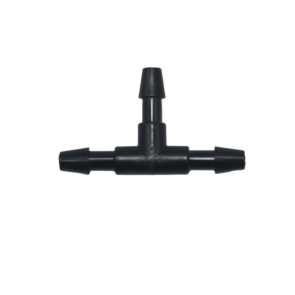 Bewässerungs-Tropfer-Sprinkler-Verbinder 1/8" 1/4" Schlauchanschluss T-Stück Winkelstück Wasserrohr-Reparaturfitting Garten 3/5 4/7mm Rohrkupplung