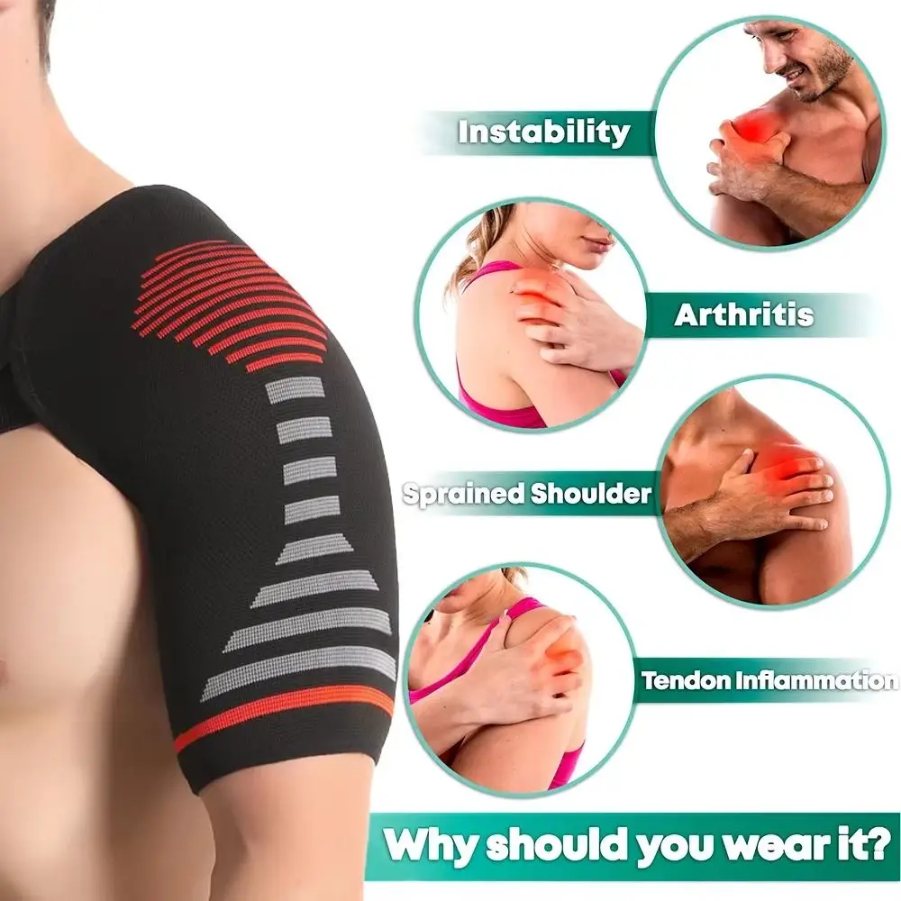 

Knitted Compression Shoulder Brace Adjustable Protection Shoulder Support Strap Durable Supportive Structure