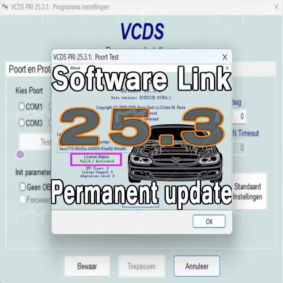 تحديث جديد لـ البرنامج VCDS VAG COM Obd2 الماسح الضوئي HEX V2 واجهة USB لـ V/W AU/DI Sko/da Se/at Unlimited VINs متعدد اللغات VAGCOM