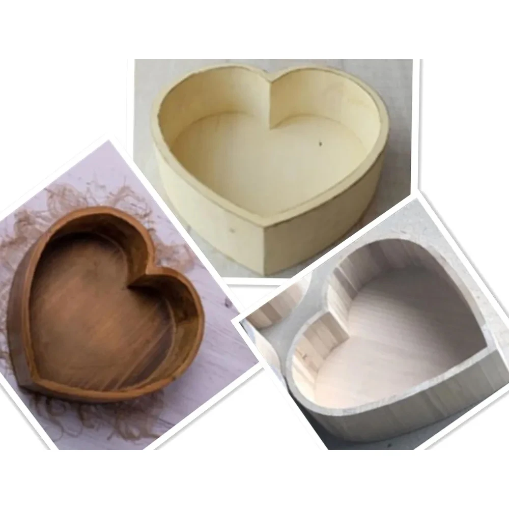 Newborn Photography Props Vintage Wooden Basin Moon Heart Box Infants Baby Photo Posing Shooting Accessories Sofa Bed Basket