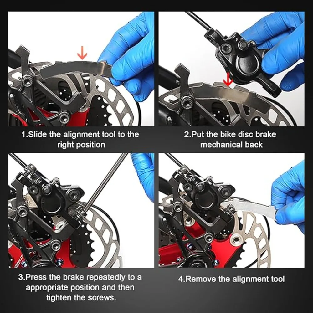2 قطعة أداة تعديل فرامل الدراجة أداة تعديل الفجوة بين دوارات فرامل الدراجة والدراجة مكابح السيارات ملحقات الدراجة