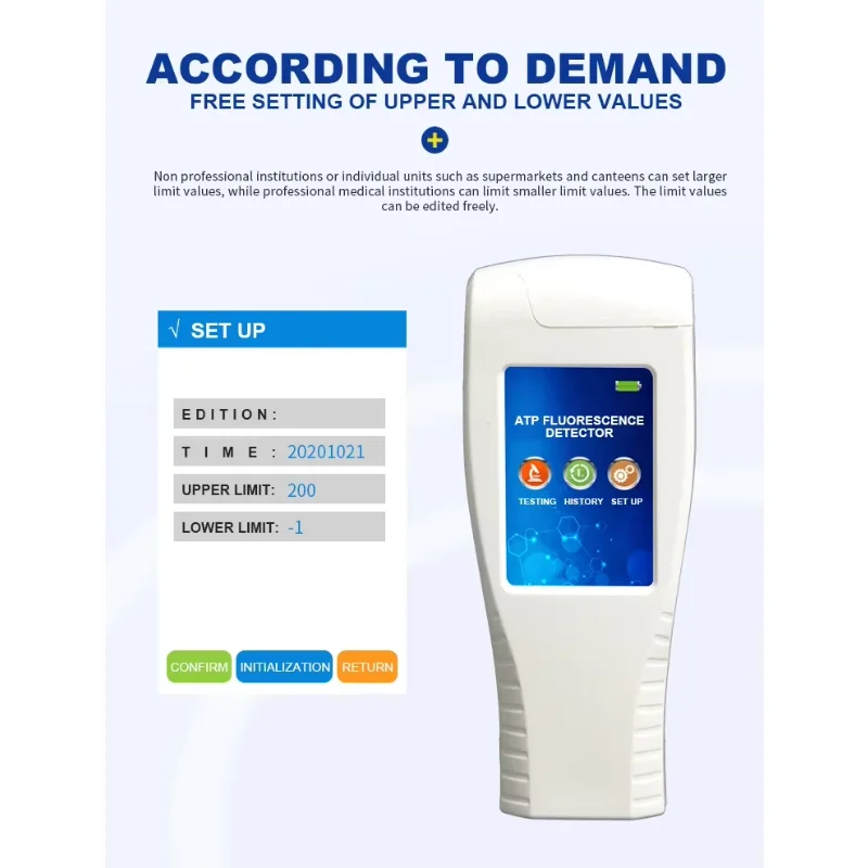 2025 ATP fluorescence detector WIFI version bacteria meter handheld atp bacteria meter Hand-held cleanliness meter