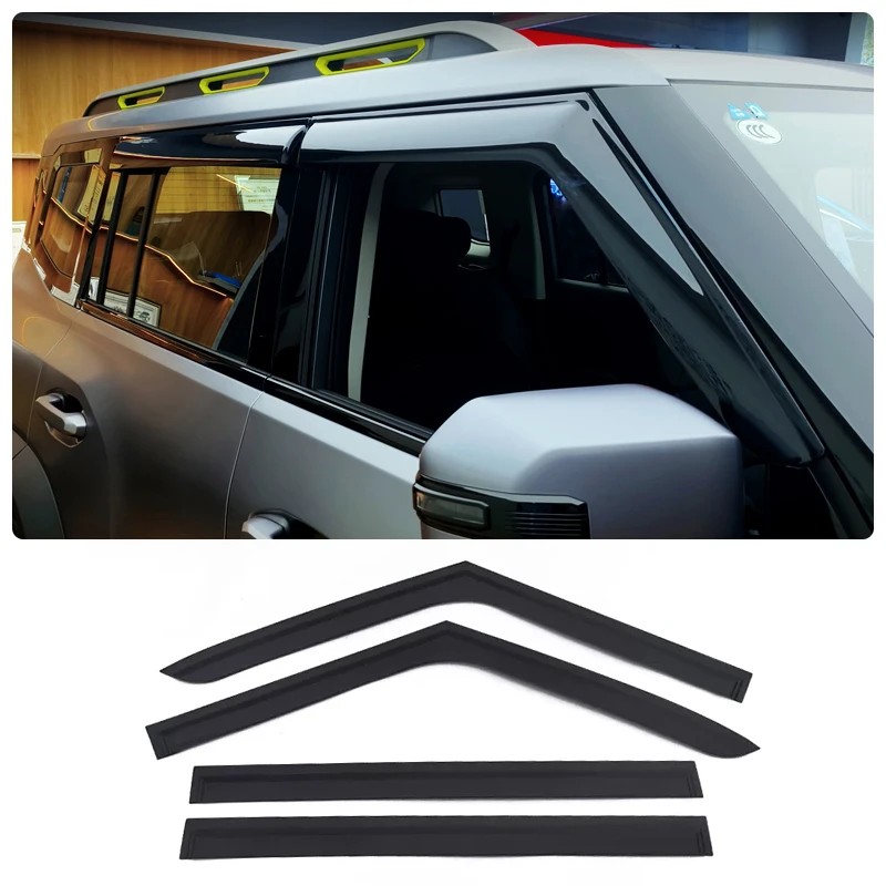 

For Jetour Traveller T2 car window sunshade rain eyebrow shade visor Car sun shield trim cover frame sticker Accessories